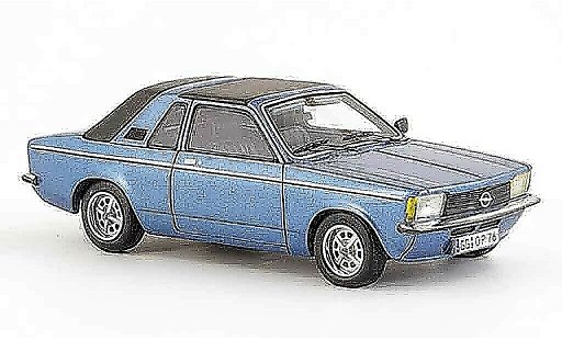 Opel Kadett C Aero 1/43 Neo blauw gesloten 1978 modelauto