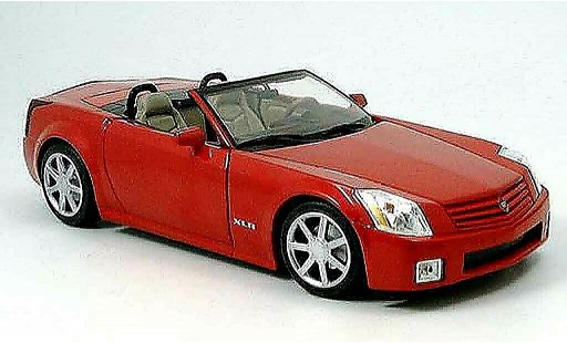 Cadillac XLR roadster 1/18 Hot Wheels rood modelauto
