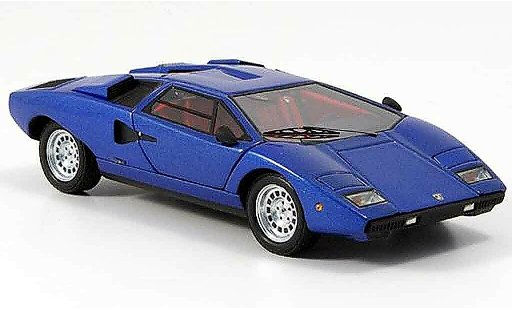 Lamborghini Countach LP 400 1/43 Kyosho blauw modelauto
