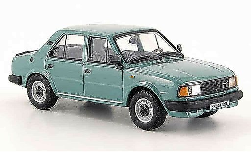 Skoda 120 Base 1/43 Abrex l grijs groen 1986 modelauto