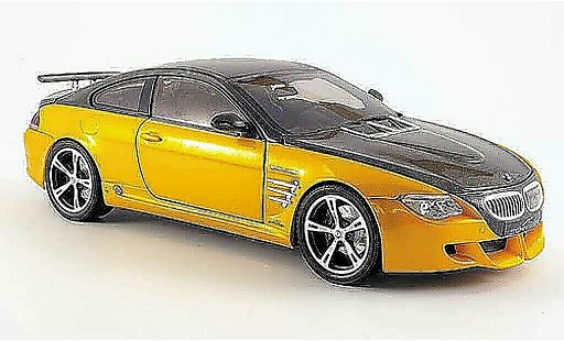 Bmw M6 ac schnitzer 1/18 Norev E63 tension m6 geel/ modelauto