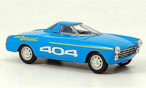 Peugeot 404 Diesel 1/43 Norev Rekord blauw 1965 modelauto