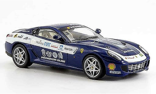 Ferrari 599 GTB 1/43 IXO panamericana blauw 2006 modelauto