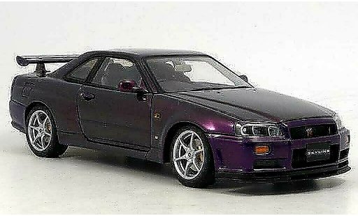 Nissan Skyline R34 1/18 Autoart gt-r v-spec ii purple modelauto