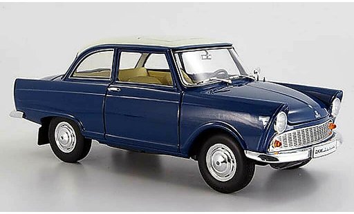DKW Junior Berline 1/18 Revell blauw groen wit 1959 modelauto