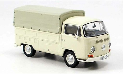 Volkswagen Combi A 1/43 Premium Cls t2a laadbak avec plane wit modelauto