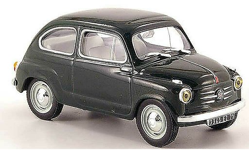 Fiat 600 Berlina 1/43 Hachette groen 1957 modelauto