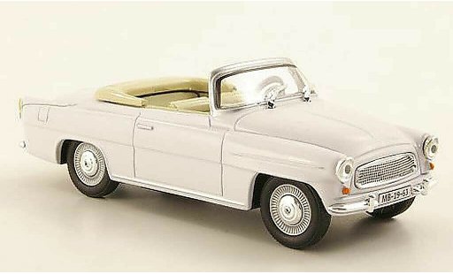 Skoda Felicia Roadster 1/43 Abrex wit modelauto