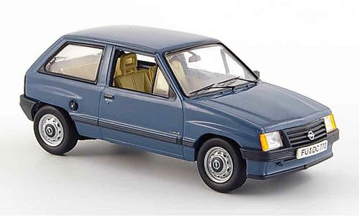 Opel Corsa A Base 1/43 Schuco a blauw modelauto