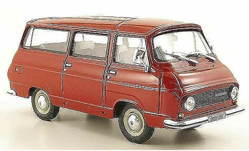 Skoda 1203 Kastenwagen 1/43 Abrex Lieferwagen rood modelauto
