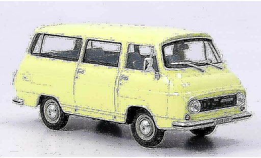 Skoda 1203 Kastenwagen 1/43 Abrex lieferwagen geel modelauto
