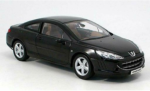 Peugeot 407 coupe 1/18 Norev zwart 2005 modelauto
