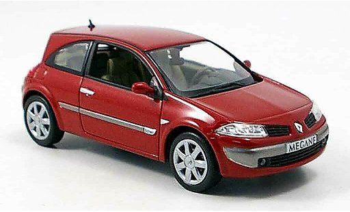Renault Megane Coupe 1/43 Norev rood 2006 modelauto