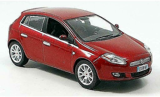 Fiat Bravo Base 1/43 Norev rood 2007 modelauto