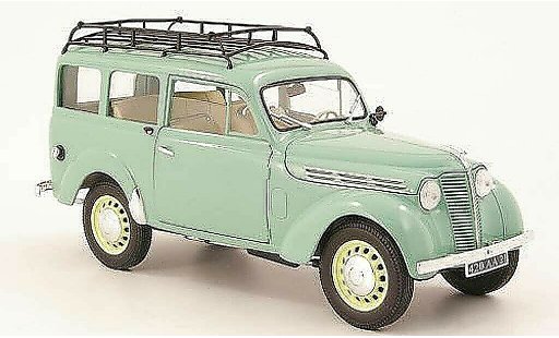 Renault Juvaquatre Break 1/18 Solido stationwagen grijs groen 1952 modelauto