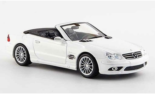 Mercedes Classe SL AMG 1/43 Minichamps SL 55 wit open 2007 modelauto