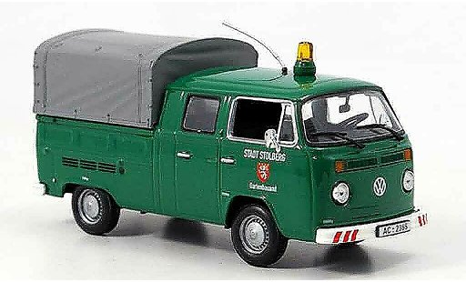 Volkswagen Combi Base 1/43 Minichamps t2 doka laadbak stadt stolberg groen modelauto