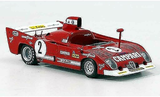 Alfa Romeo 33.3 tt12 1/43 Minichamps 1975 tt 12 no.2 pescarolo winnaar 1000 km spa modelauto