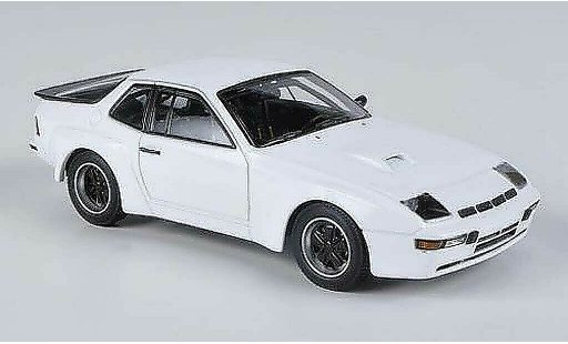 Porsche 924 1980 1/43 Minichamps Carrera GTS wit Prasentationsfahrzeug modelauto