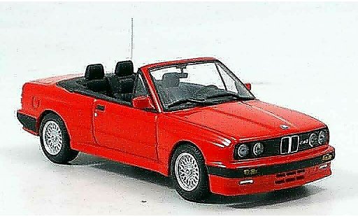 Bmw M3 Cabriolet 1/43 Minichamps E30 3er Cabrio rood 1988 modelauto