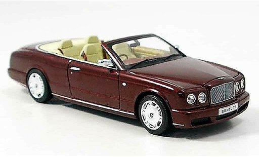 Bentley Azure cabriolet 1/43 Minichamps Cabrio rood 2005 modelauto