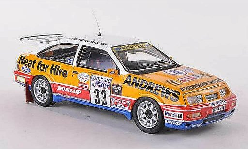 Ford Sierra Cosworth RS 1/43 Trofeu No.33 Andrews Rally Groot-Brittanni&Atilde;&laquo; 1989 R.Brookes/N.Wilson modelauto