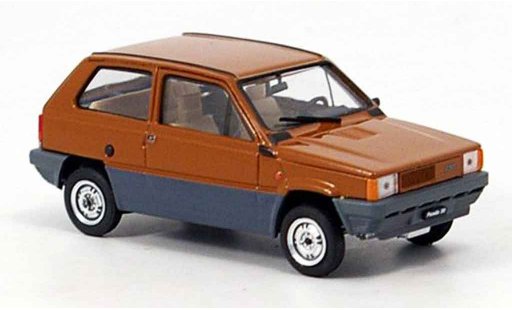 Fiat Panda 30 1/43 Brumm bruin 1980 modelauto