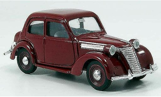 Fiat 1100 E 1/43 Brumm rood modelauto