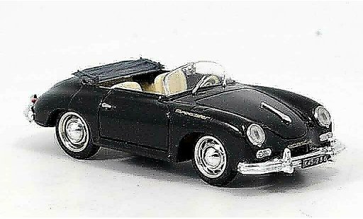 Porsche 356 1952 1/43 Brumm A Speedster zwart modelauto