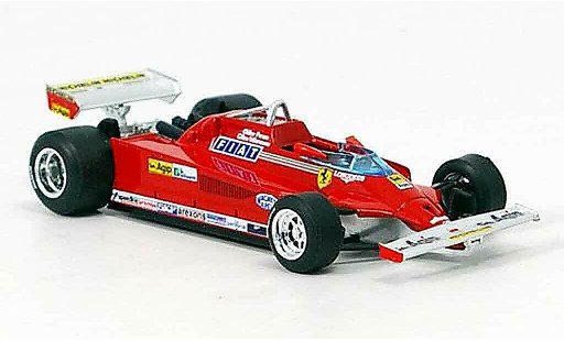 Ferrari 126 CK 1/43 Brumm turbo g.villeneuve test monza modelauto