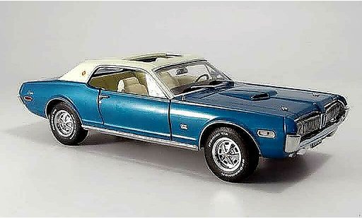 Mercury Cougar XR7 1/18 Sun Star xr7g blauw wit 1968 modelauto
