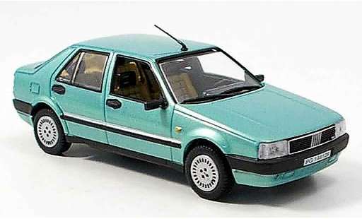 Fiat Croma Berlina 1/43 Norev grijs metallicgroen 1985 modelauto