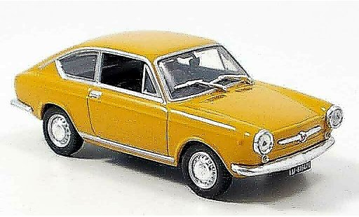Seat 850 Coupe 1/43 Norev geel 1967 modelauto
