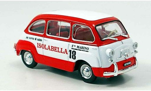 Fiat 600 Multipla 1/43 Brumm Amaro 18 Isolabella 1960 modelauto