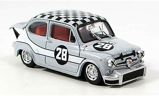 Fiat Abarth 1000 Berlina Corsa 1/43 Brumm No.28 Zandvoort 1969 modelauto