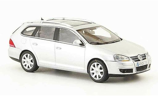 Volkswagen Golf Variant 1/43 Autoart met grijs metallic 2007 modelauto
