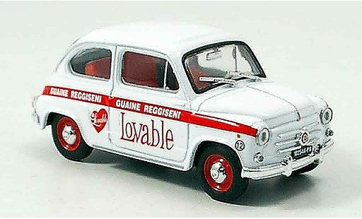 Fiat 600 Berlina 1/43 Brumm Intimo Lovable 1960 modelauto