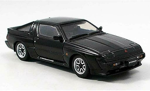 Mitsubishi Starion GSR VR 1/43 Aoshima 2600 zwart 1988 modelauto