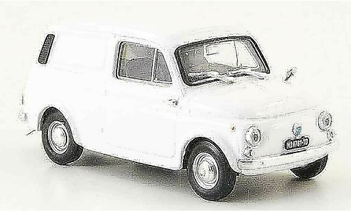 Autobianchi Furgoncino utilitaire 1/43 Brumm 500 wit 1972 modelauto
