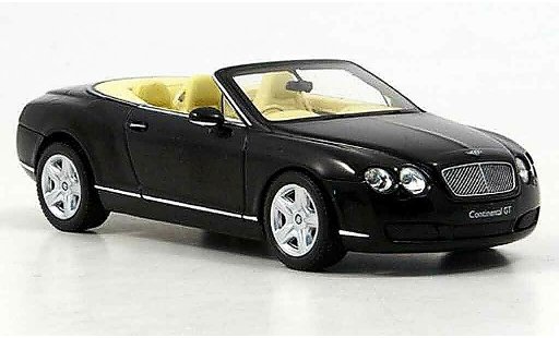 Bentley Continental GTC 1/43 Minichamps zwart 2006 modelauto