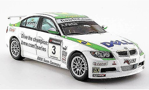 Bmw 320 WTCC 1/43 Spark E90 si No.3 A.Farfus 2007 modelauto