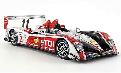 Audi R10 course 1/43 Spark 2007 TDI No.2 12h Sebring modelauto