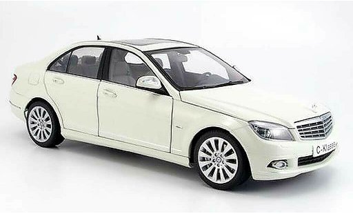 Mercedes Classe C Base 1/18 Autoart sedan (w 204) elegance wit modelauto