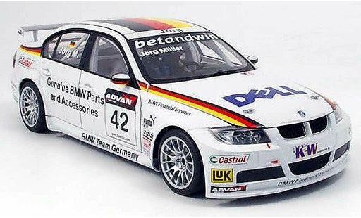 Bmw 320 WTCC 1/18 Autoart E90 si no.42 j.muller 2006 modelauto