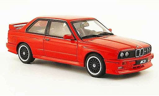 Bmw M3 evo 2 1/43 Autoart E30 Evolution Cecotto Edition rood 1989 modelauto