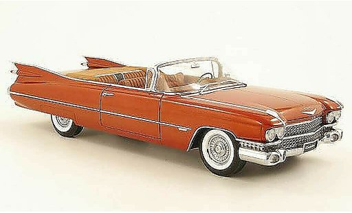 Cadillac Serie 62 Convertible 1/18 Autoart Cabriolet bruin 1959 modelauto