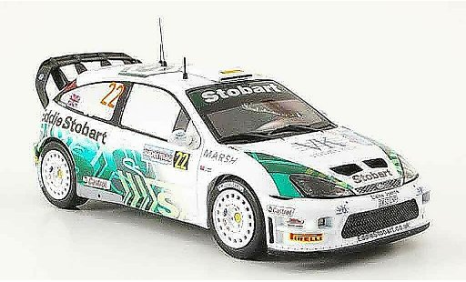 Ford Focus RS WRC 1/43 IXO No.22 Higgins Agnew Rally Italien 2005 modelauto