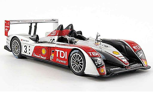 Audi R10 course 1/43 Spark 2007 TDI Sport No.3 24h Le Mans modelauto