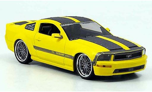 Ford Mustang Cesam 1/43 Norev geel grijs by Parotech modelauto