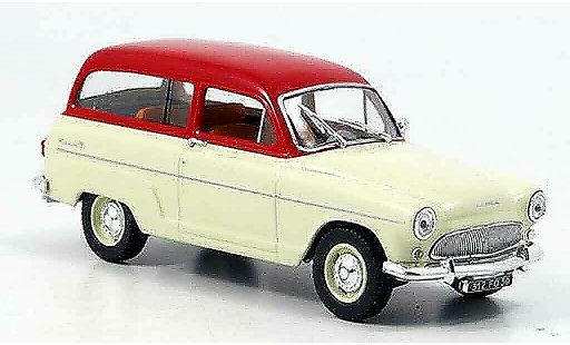 Simca P 60 Ranch 1/43 Norev beige/ rood 1961 modelauto